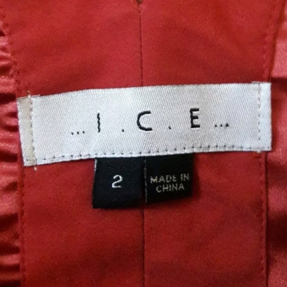 I.C.E. Womens Empire Waist Tie in Back Dress - Picture 6 of 8